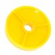 Vintage Yellow Solid Disc Type 45 rpm Record Spindle Adapter